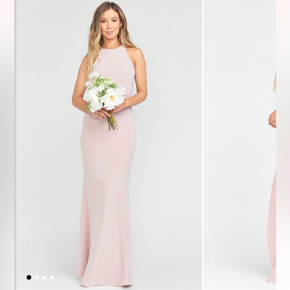 Show Me Your Mumu Chicago Gown in Vintage Rose Stretch Crepe *NEW WITH TAGS*